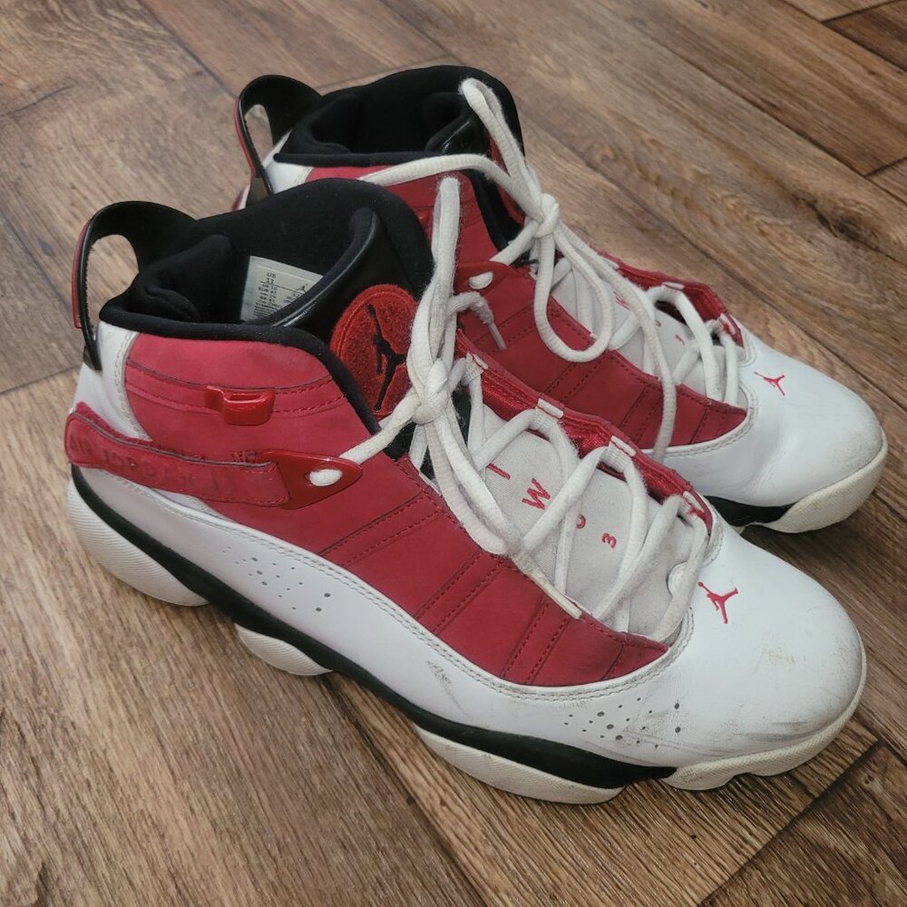 Nike Jordan 6 Rings Carmine Basketball Sneakers Men Size 11
